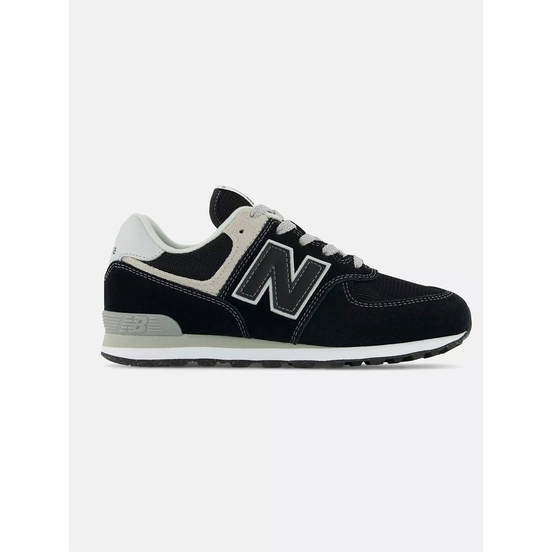 574 Black/White Shoes (Kids)|K04|K05|K06|K07|BLACK/WHITE
