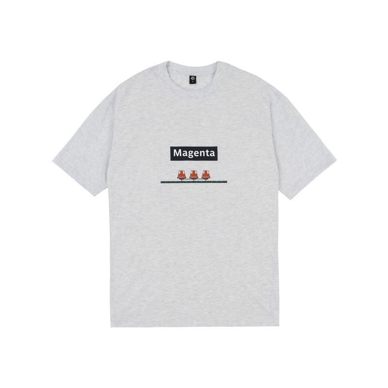 Station T-Shirt|MED|LRG|ASH