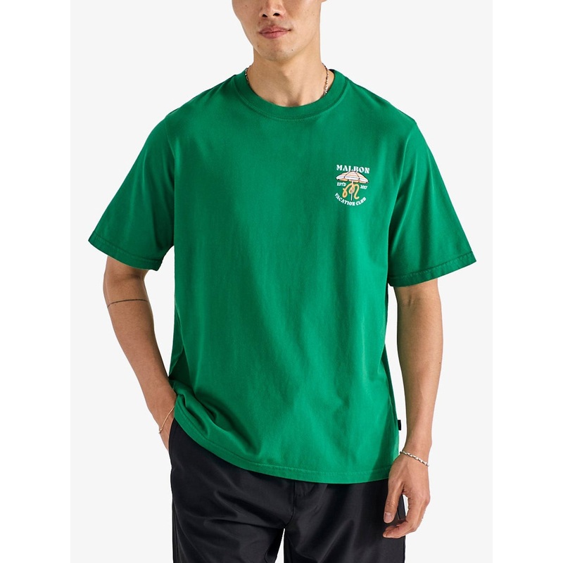 Vacation Club T-Shirt|MED|LRG|XL|KELLY GREEN (GRN)|WHITE (WHT)