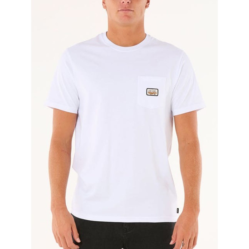 Surf Paradise Badge T-Shirt|SM|MED|LRG|XL|XXL|WASHED NAVY (9741)|WHITE (1000)