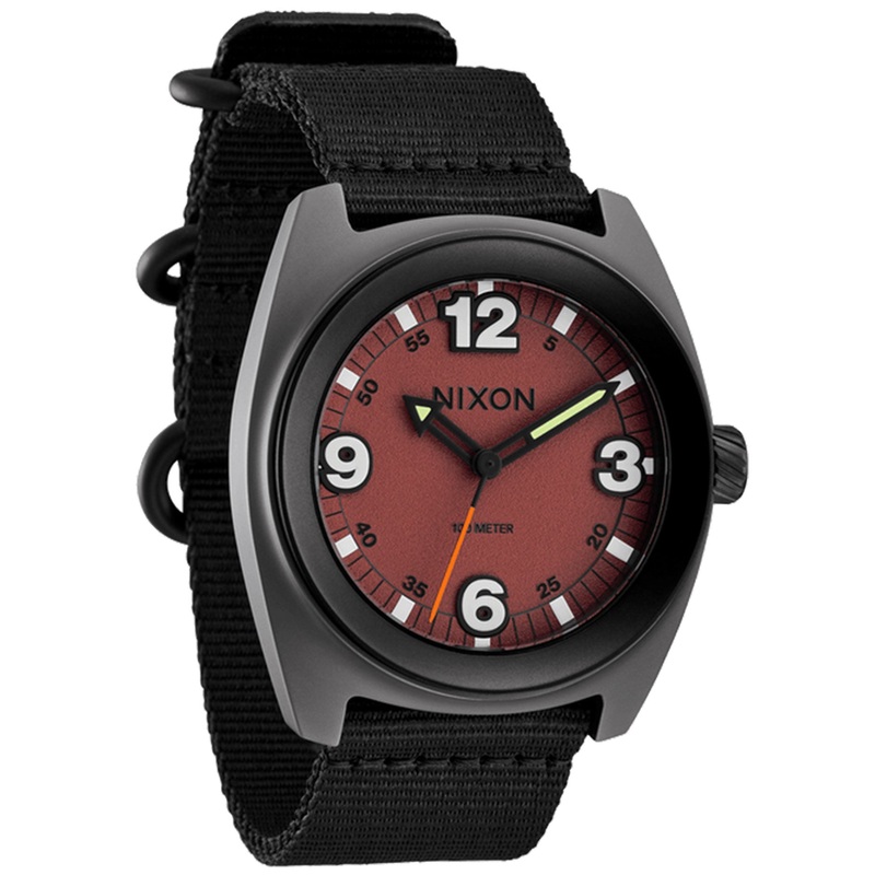 clutch-42-matte-gunmetal-hot-sauce-watch_1 Clutch 42 Matte Gunmetal/Hot Sauce Watch