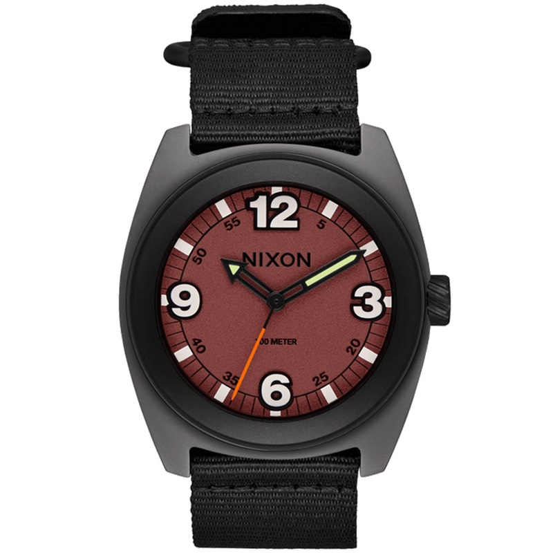 Clutch 42 Matte Gunmetal/Hot Sauce Watch
