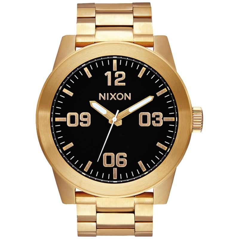 Corporal Stainless Steel All Gold/Black Watch