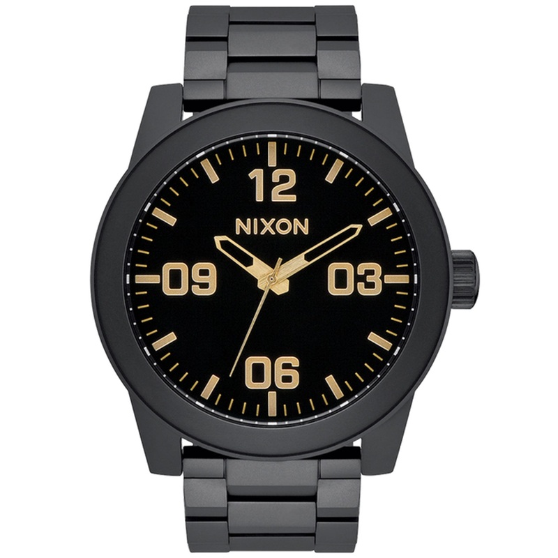 Corporal Stainless Steel Matte Black/Gold Watch