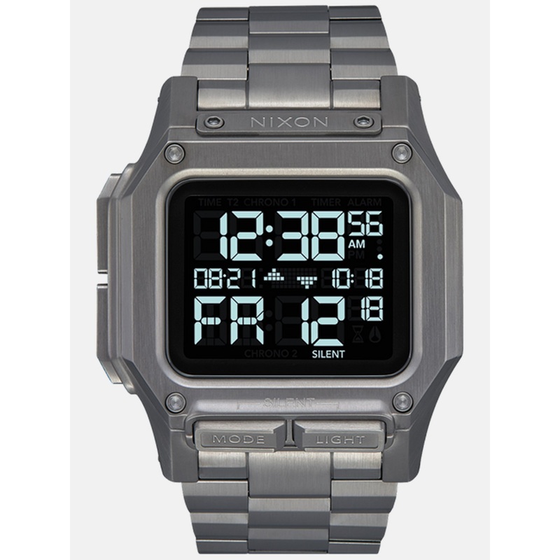 Regulus Stainless Steel Gunmetal Watch