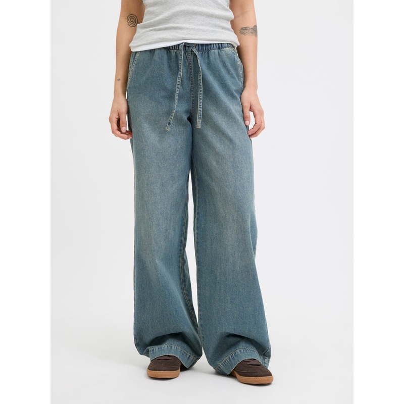 Tuva Loose Jeans|XS|SM|MED|LRG|MEDIUM BLUE DENIM