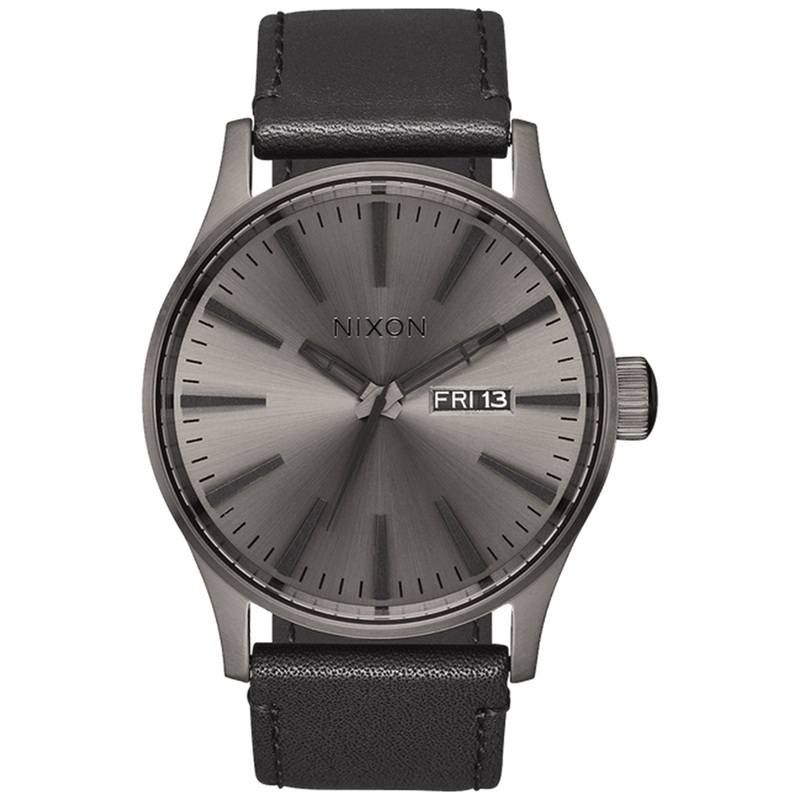 Sentry Leather Gunmetal/Black Watch