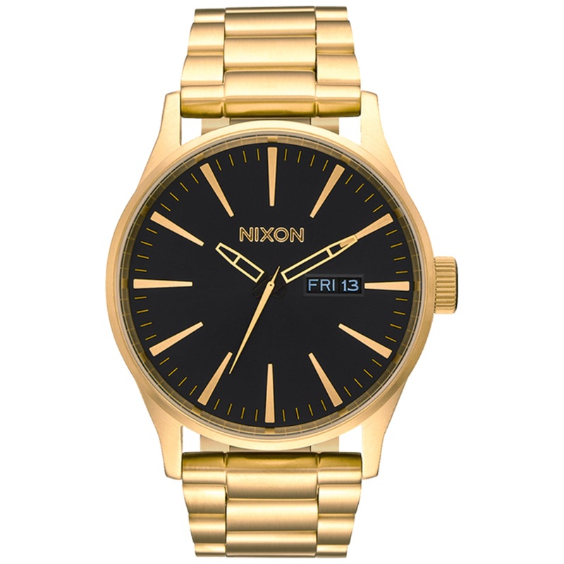 Sentry Stainless Steel All Gold/Black Watch