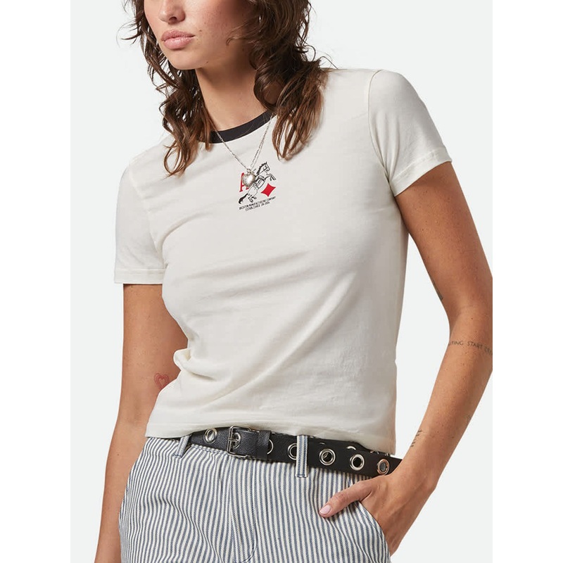 Aces T-Shirt|SM|MED|LRG|OFF WHITE/BLACK