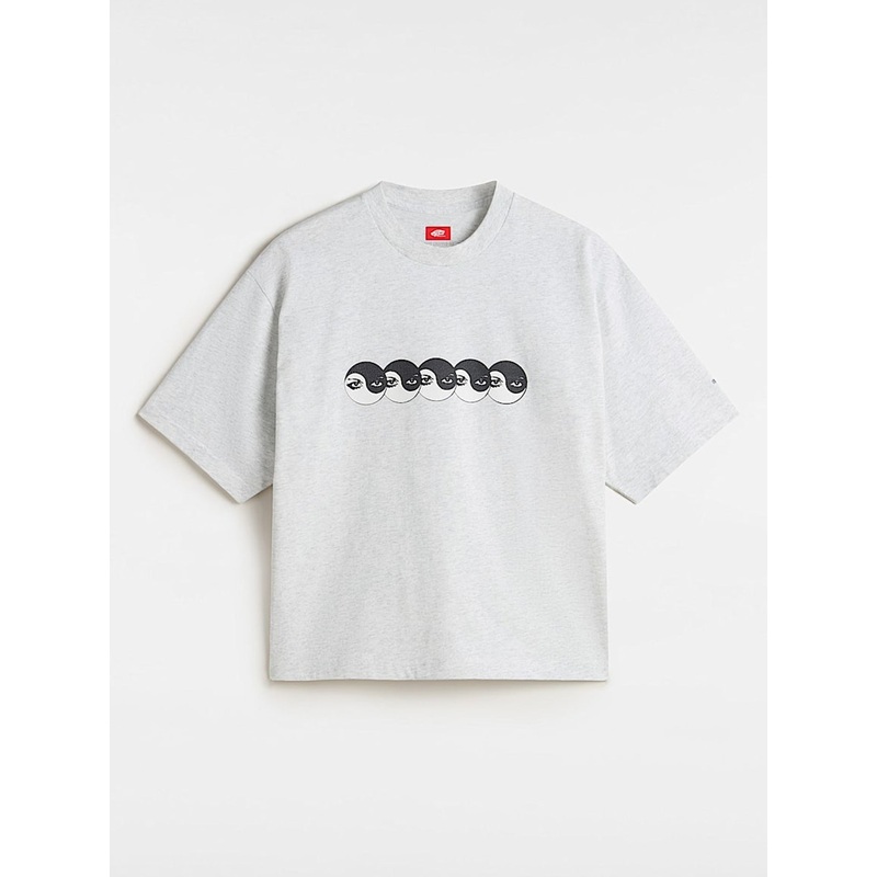 Skate Ying Yang Eyes T-Shirt|MED|LRG|ASH HEATHER (RKZ)