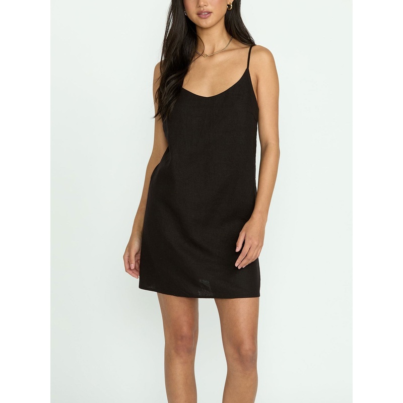 Summer Love Dress|SM|MED|LRG|BLACK (BLK)|SALT CRYSTAL (SCS)