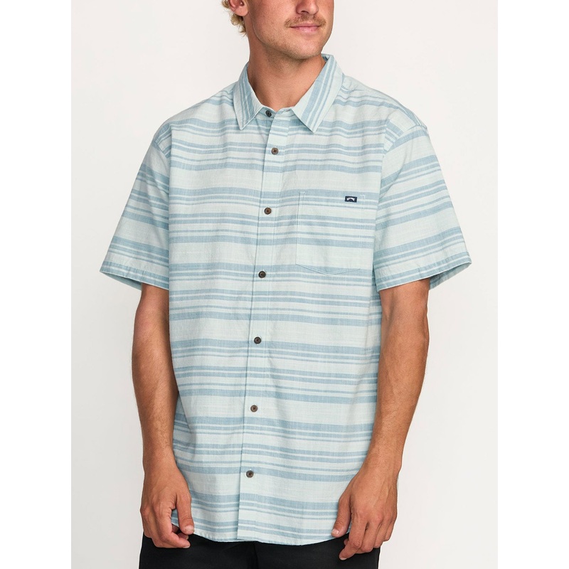 All Day Stripe Short Sleeve Buttondown Shirt