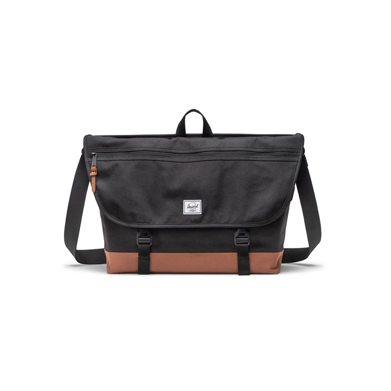 Cove Messenger Bag|O/S|BLACK/SADDLE BROWN (04735)