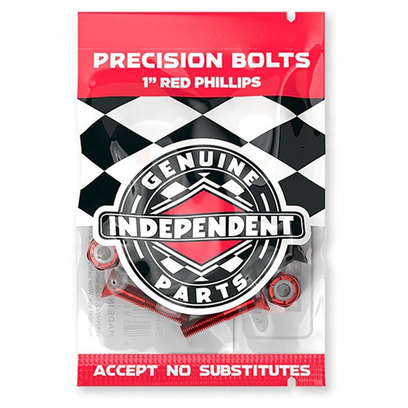 Precision Phillipps 1” Black/Red Bolts