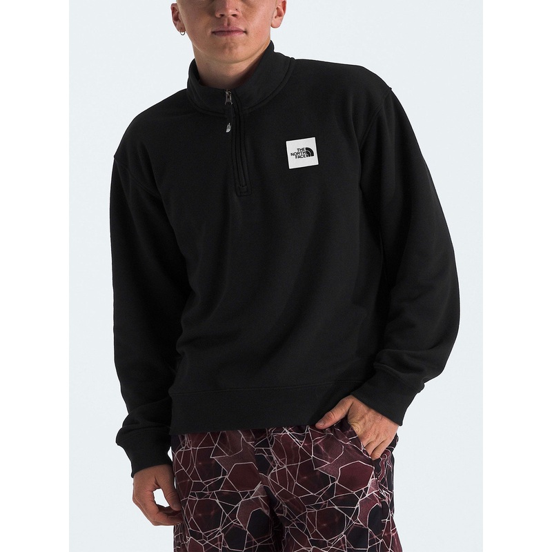 Box Half Dome 1/4 Zip Sweater|SM|MED|LRG|XL|XXL|TNF BLACK (JK3)|TNF LIGHT GREY HEATHER (DYX)|WHITE DUNE (QLI)