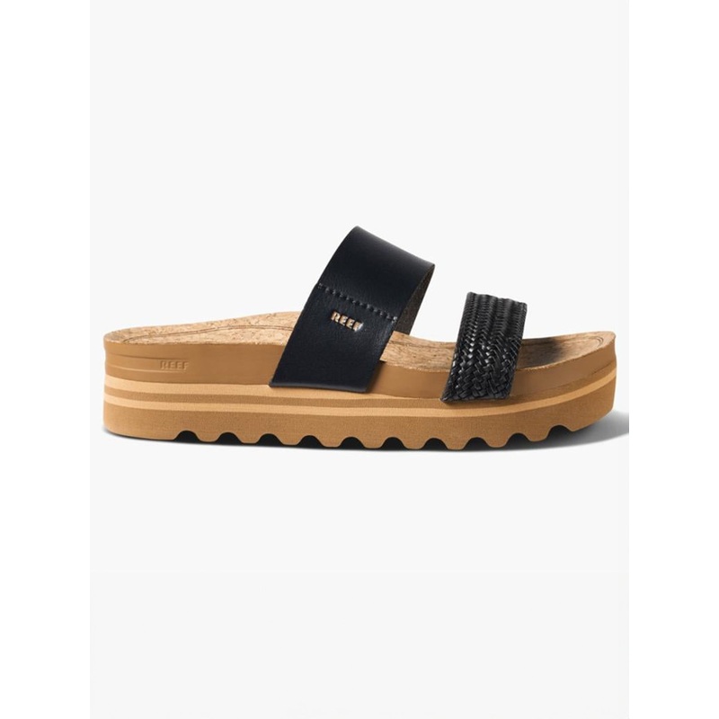 Cushion Vista Hi Black Braid Sandals