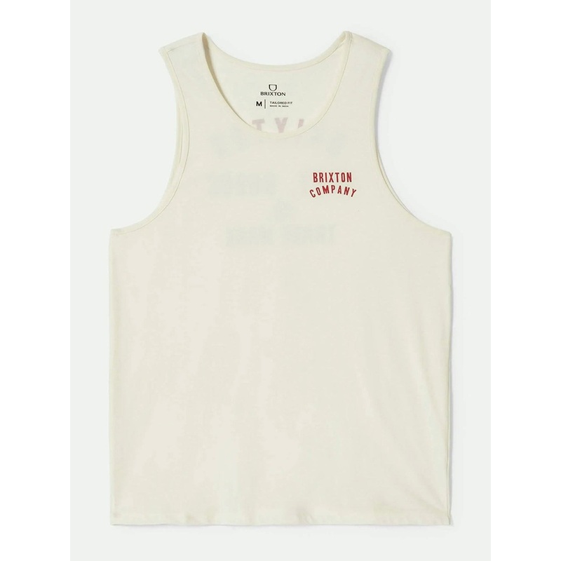 Woodburn Tank Top|SM|MED|LRG|XL|OFF WHITE/CRIMSON|PINECONE BROWN/HAZELNUT