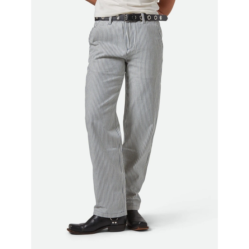 Bedford Pants|26|27|28|AZURE BLUE PINSTRIPES