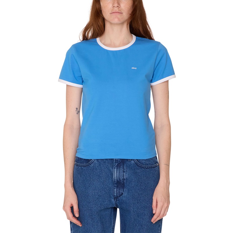 Tyler Ringer T-Shirt|XS|SM|MED|LRG|XL|BLUE (BLU)|WHITE (WHT)