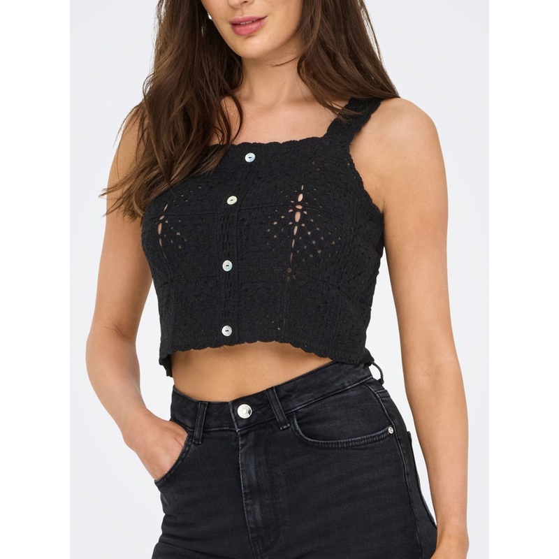 Amari Tank Top|XS|SM|MED|LRG|BLACK|CAMELLIA ROSE PATTERN|EGRET