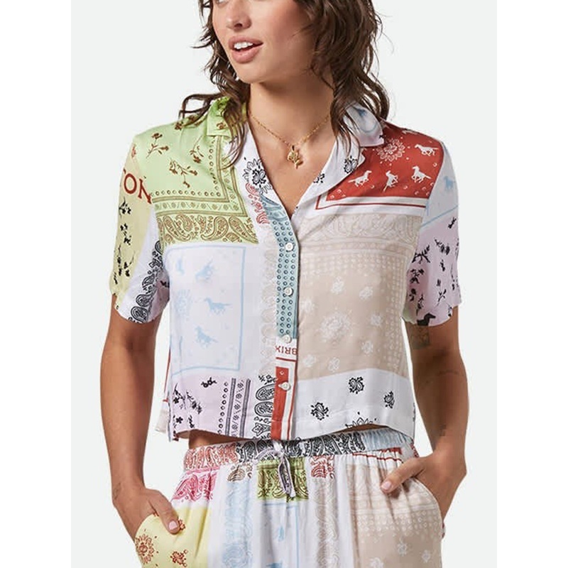 Silky Bowling Short Sleeve Buttondown Shirt