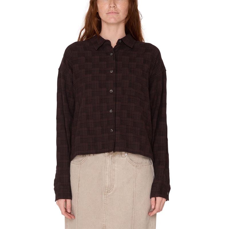 Vivian Plaid Long Sleeve Buttondown Shirt