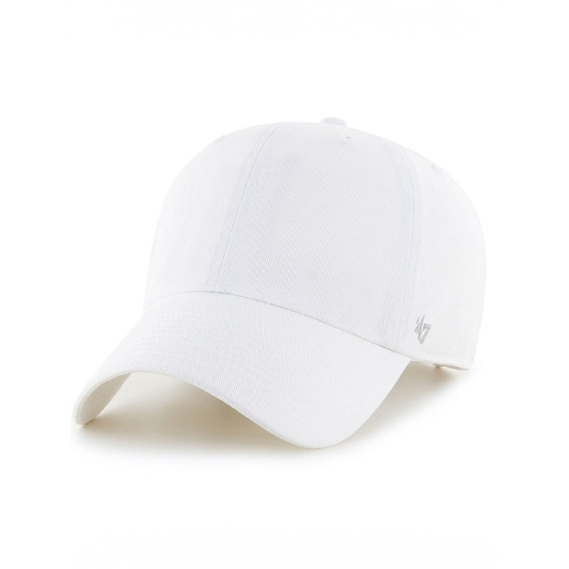 Blank Clean Up Flat White Strapback Hat