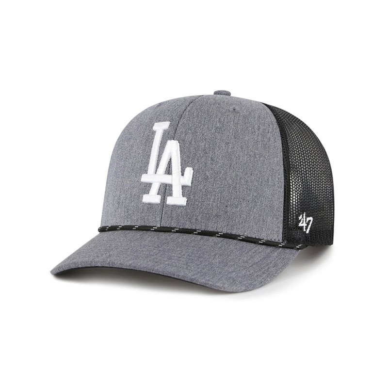 Carbon Rope 47 Trucker Los Angeles Dodgers Snapback Hat