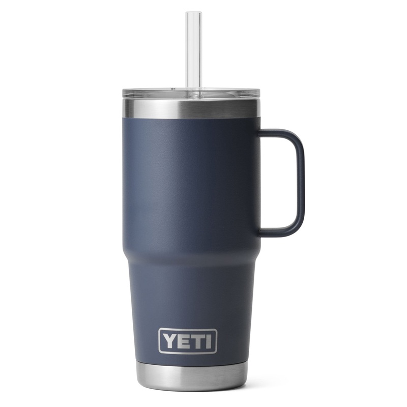 Rambler Navy 25oz Straw Mug|O/S|NAVY