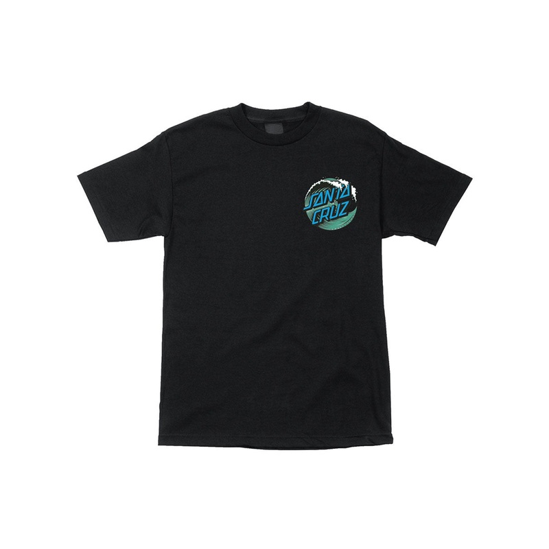 Wave Dot T-Shirt|SM|MED|LRG|XL|BLACK|TEAL/YELLOW|WHITE