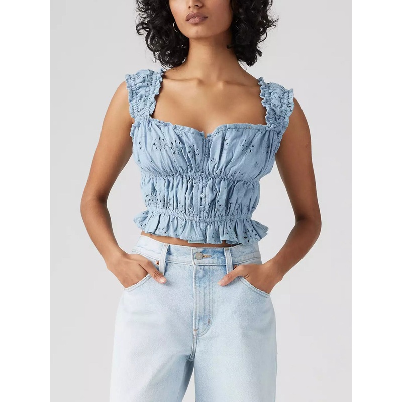 Amaya Blouse Alternate Fin Top