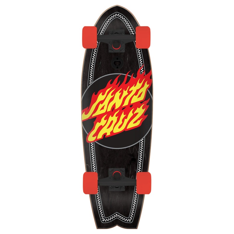 Shark Flame Dot 8.8” Complete Cruiser