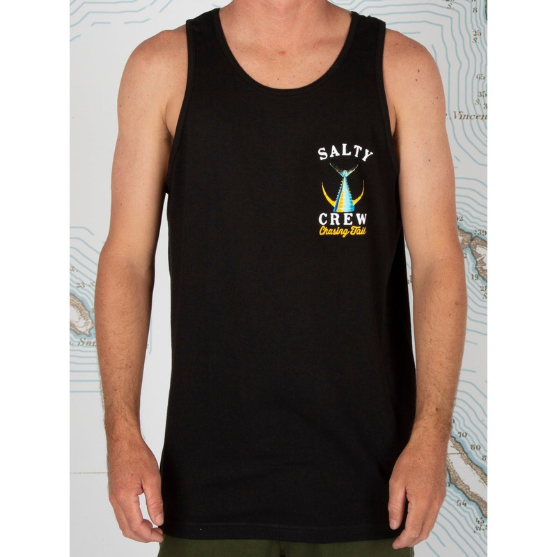 Tailed Tank Top|SM|MED|LRG|XL|MACKEREL|BLACK