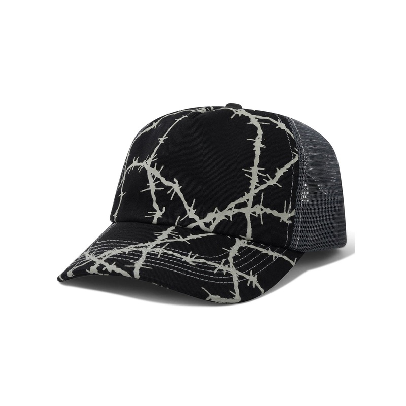 Wired Trucker Strapback Hat|O/S|BLACK|WINE