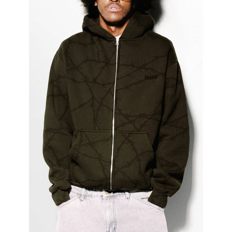 Zip Wired Hoodie|MED|LRG|XL|FUDGE