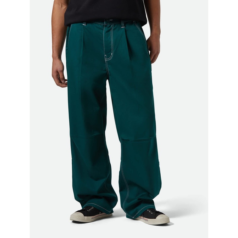 Baggy Skate Pants|30|32|34|38|36|BLACK|DEEP EMERALD
