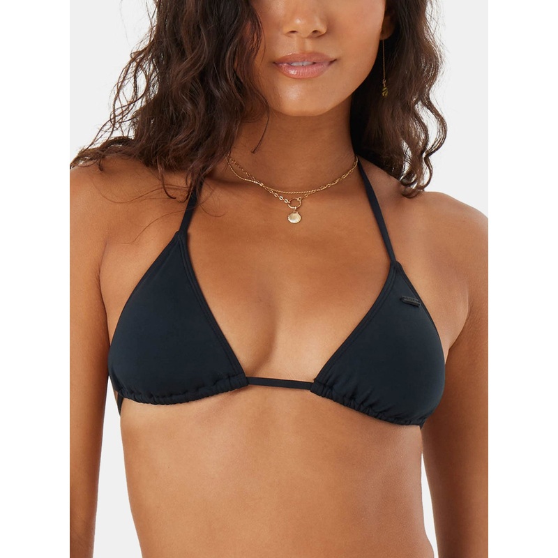 Solid Beach Classics Mod Tiki Tri Bikini Top