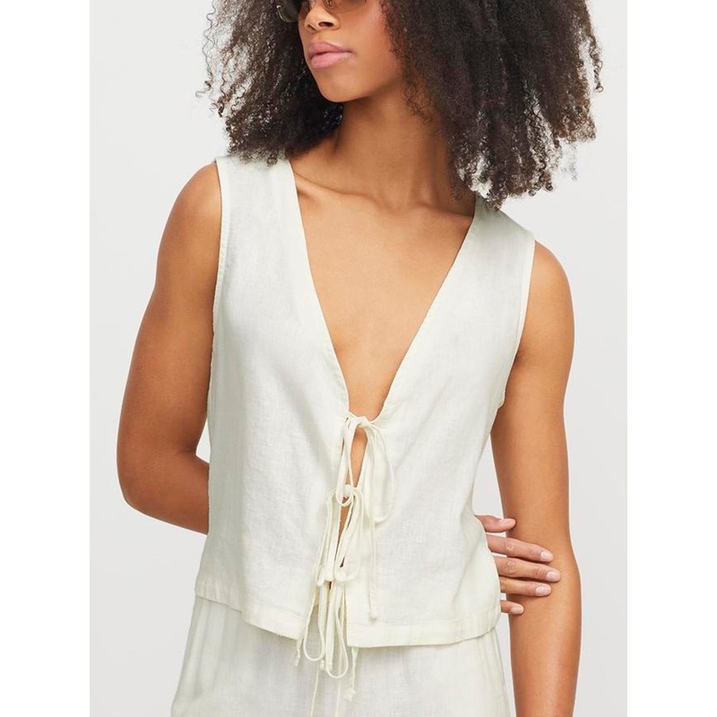 Breeze Summer Vest|XS|SM|MED|LRG|XL|BLANC DE BLANC|BLACK