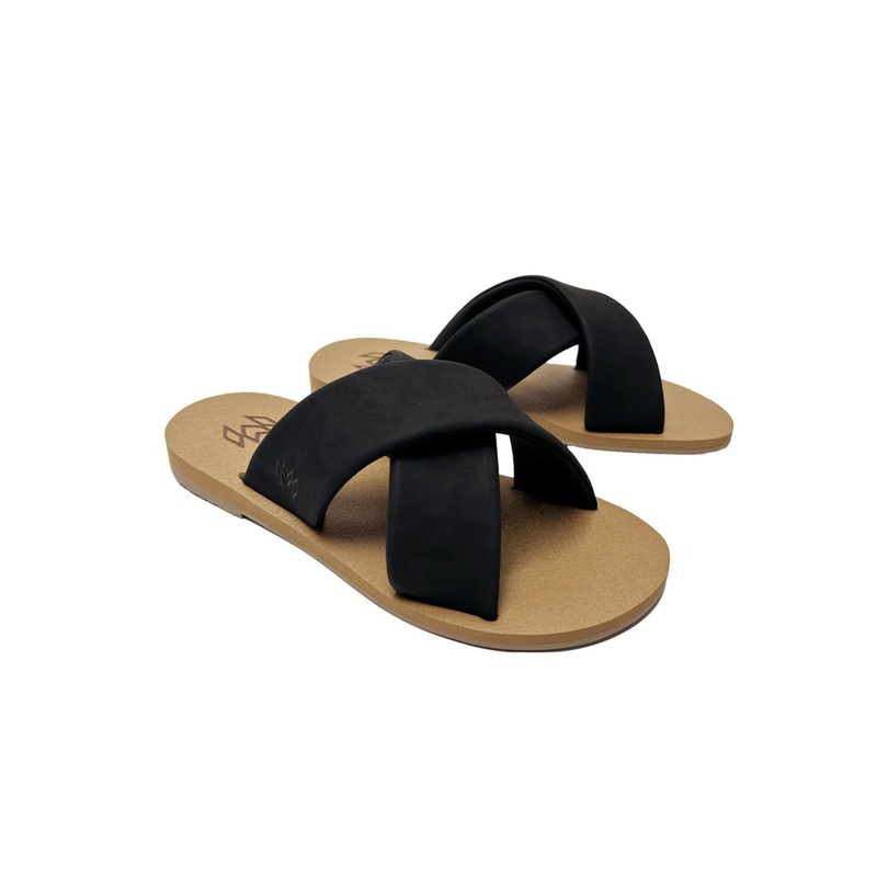 Ellie Cross Jet Sandals|W05/W06|W07|W08|W09|JET (0710)