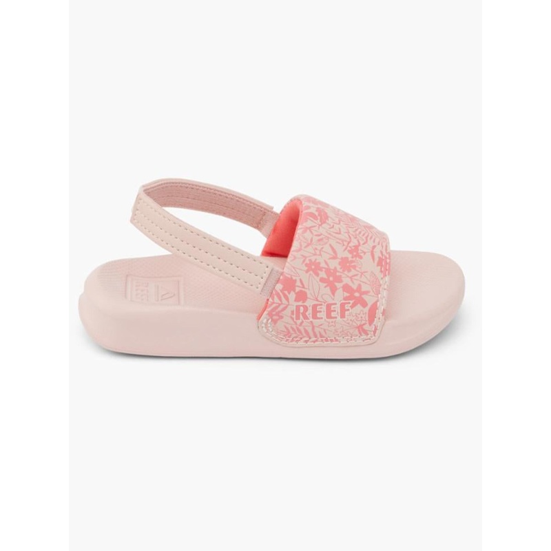 One Slide Flower Field Sandals (Little Girls)