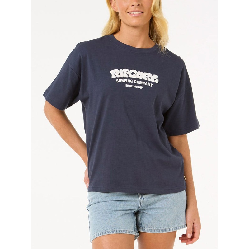 Surf Puff Relaxed T-Shirt|SM|MED|LRG|NAVY (0049)
