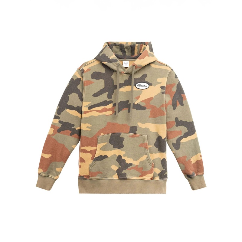 Vinatge Wash Classic Hoodie|XL|LRG|MED|WOODLAND CAMO (00032)