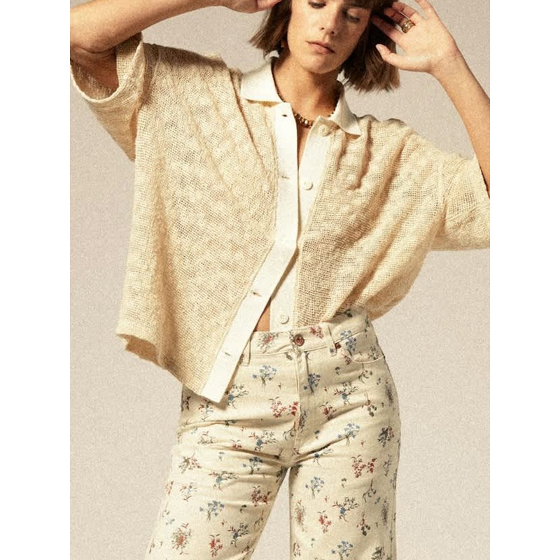 Camp Mesh Short Sleeve Buttondown Shirt