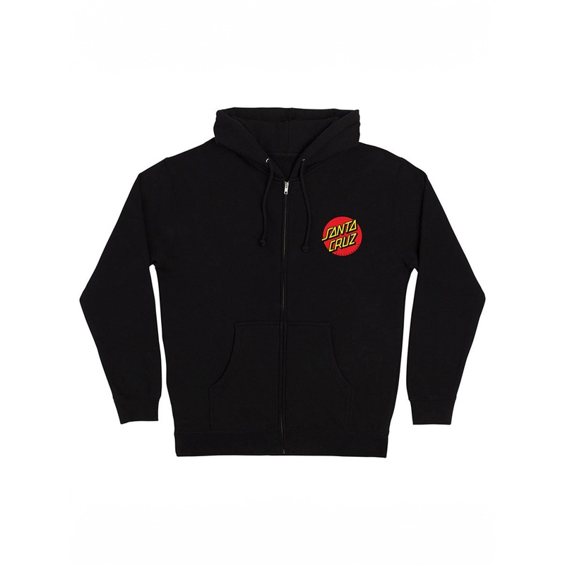 Zip Classic Dot Hoodie|SM|MED|LRG|XL|BLACK