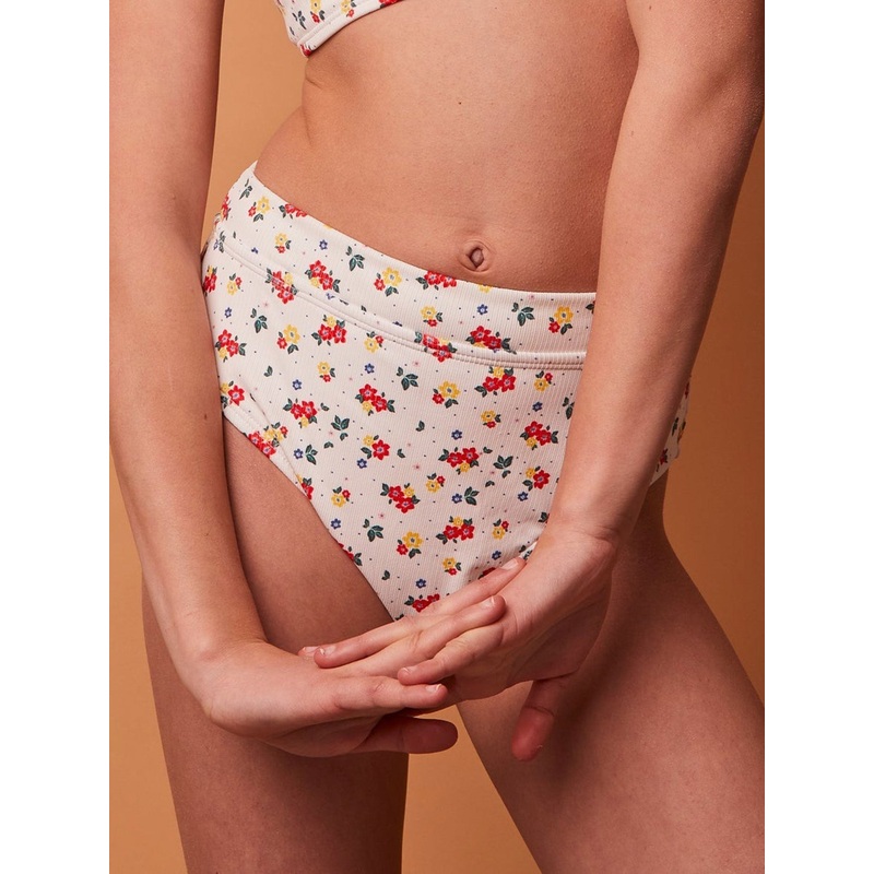 Genevieve Rib Bikini Bottom (Girls 7-14)
