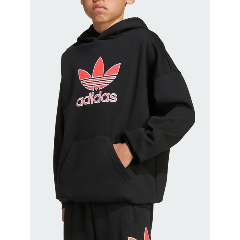Trefoil Black Hoodie (Boys 7-14)