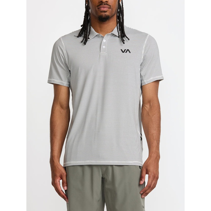 Va Vent Polo|MED|LRG|XL|ANTIQUE WHITE (ANW)|SAGE LEAF (SLE)