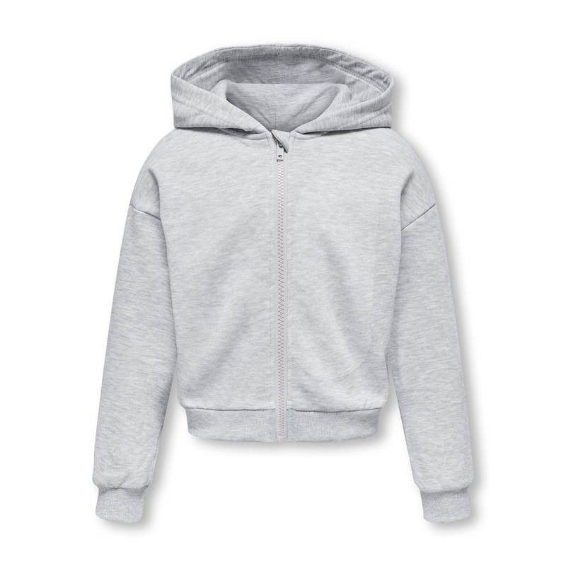 Zip Fave Hoodie (Girls 7-14)|7-8|9-10|11-12|13-14|LIGHT GREY MELANGE