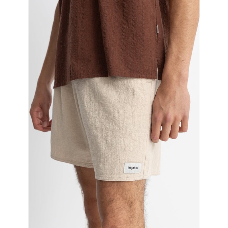 Box Textured Jam Shorts|32|34|36|NATURAL