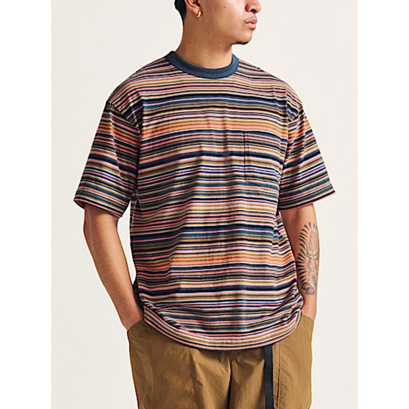 Braden Stripe T-Shirt|SM|MED|LRG|XL|PARISIAN NIGHT (JDU)|WHITE (WHT)